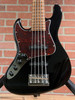 Sadowski MetroExpress Left-Handed 5-String Vintage J/J Bass - Solid High Polish Black