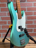 Sadowski MetroExpress 21-Fret Hybrid PJ Bass - High Polish Sage Green Metallic