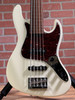 Sadowsky Fretless 5-String Vintage JJ Bass - High Polish Solid Olympic White