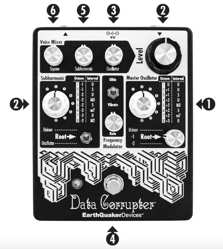 Earthquaker Devices Data Corrupter® Modulated Monophonic Harmonizing PLL