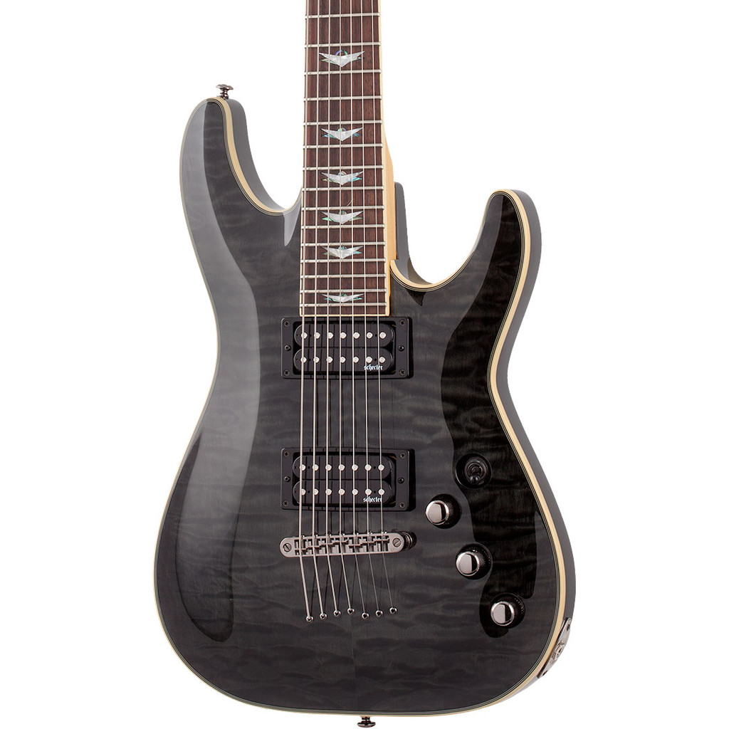 Schecter Omen Extreme 7-String Electric Guitar - See-Thru Black