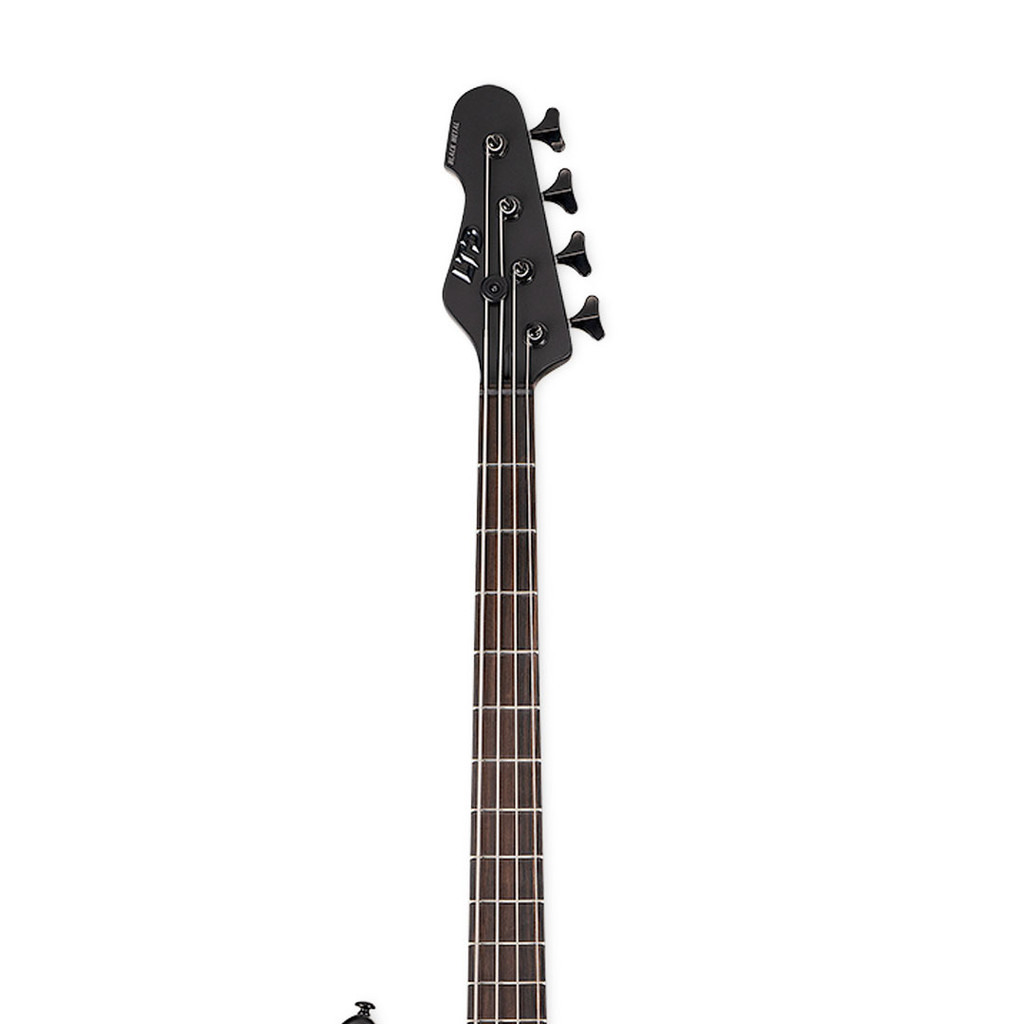 ESP LTD AP-4 Black Metal Electric Bass Guitar - Black Satin