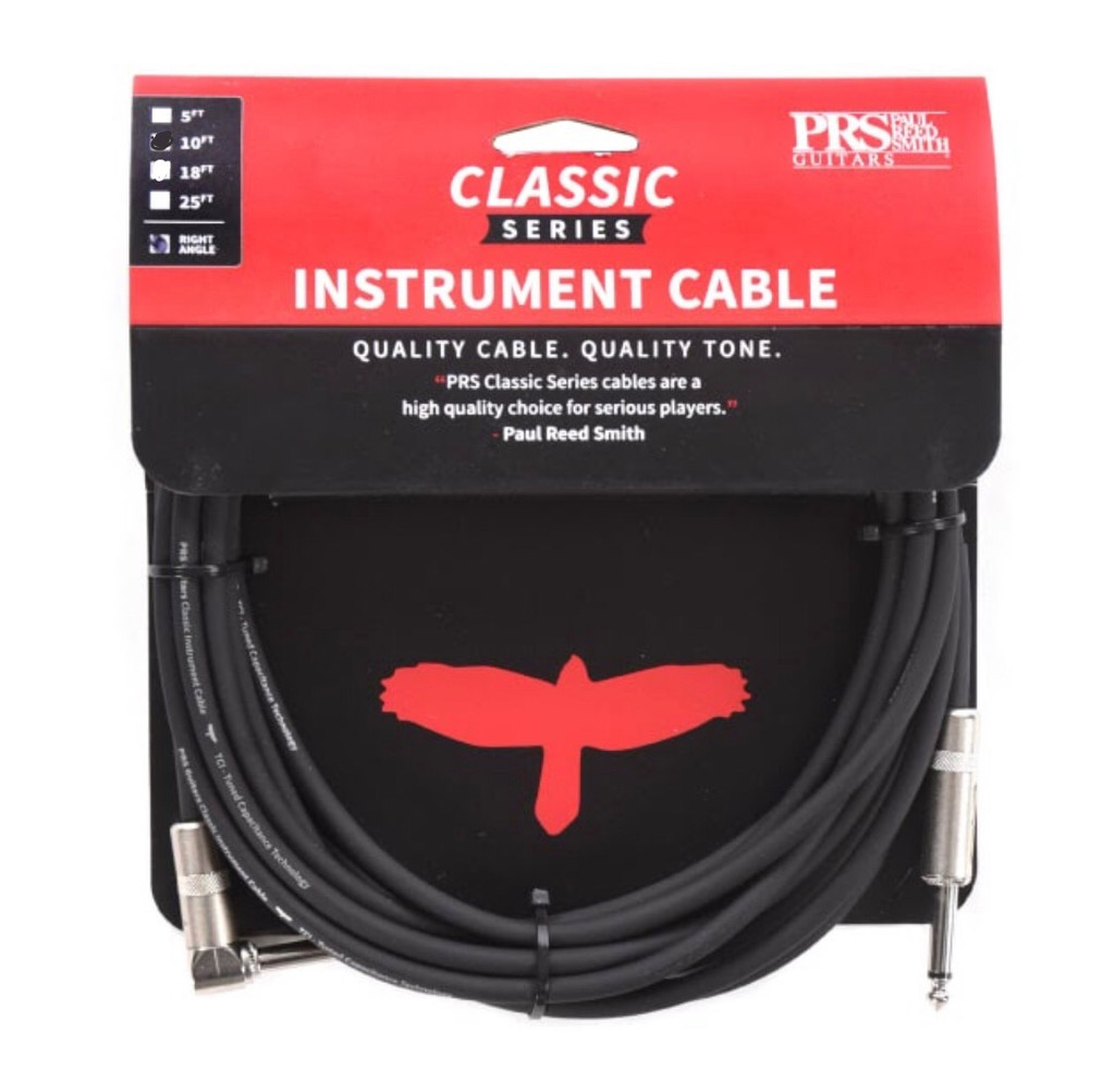 PRS Classic 10' Guitar Cable (Right Angle - Straight)