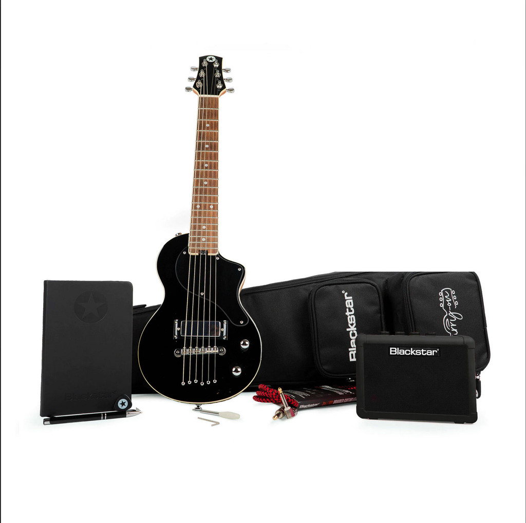 Blackstar Carry-On Travel Guitar Deluxe Pack Black