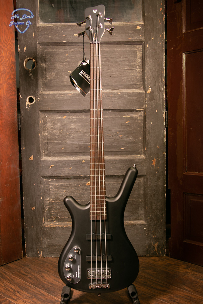 Warwick RockBass Corvette Basic-4 String - Lefthanded - Nirvana Black Transparent Bass Guitar