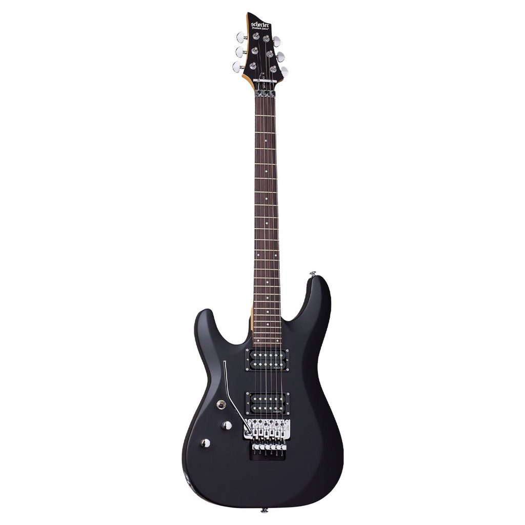 Schecter C-6 FR Deluxe Left Handed Electric Guitar Satin Black