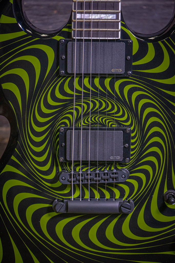 Wylde Audio Barbarian Green Psychic Bullseye Electric Guitar