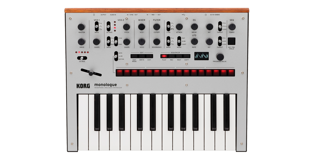 Korg MONOLOGUE Monophonic Analog Sythesizer - Silver