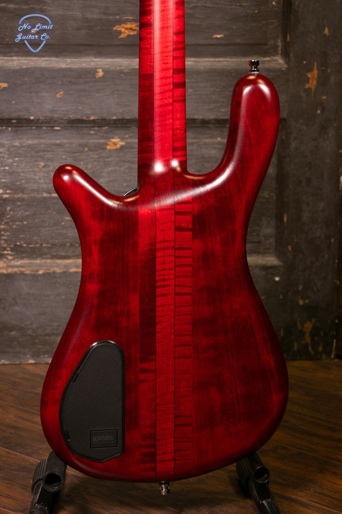 Warwick Pro Series Streamer Stage I 4 String - Burgundy Red Transparent Satin - Electric Bass