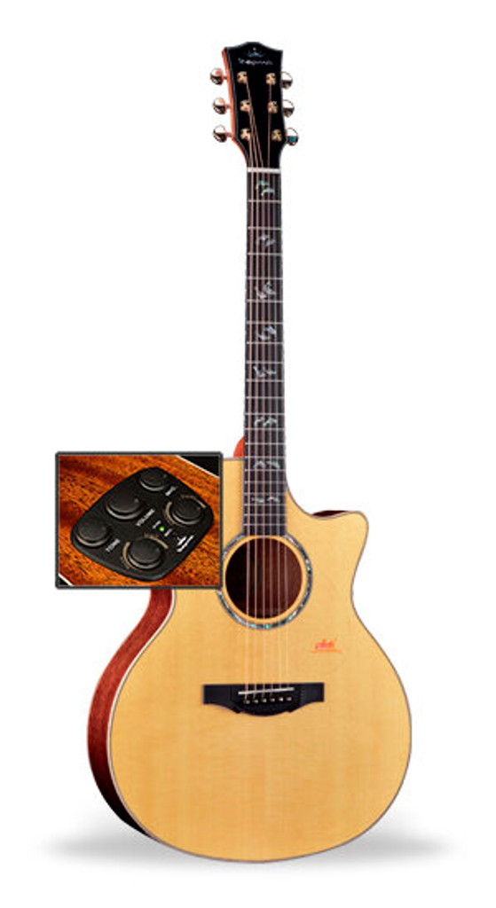 Kepma GA1-130A Grand Auditorium Acoutic/Electric Guitar