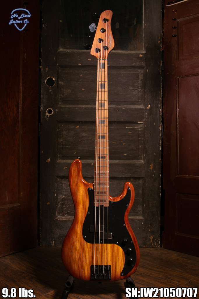 Schecter P-4 Exotic Electric Bass | Faded Vintage Sunburst