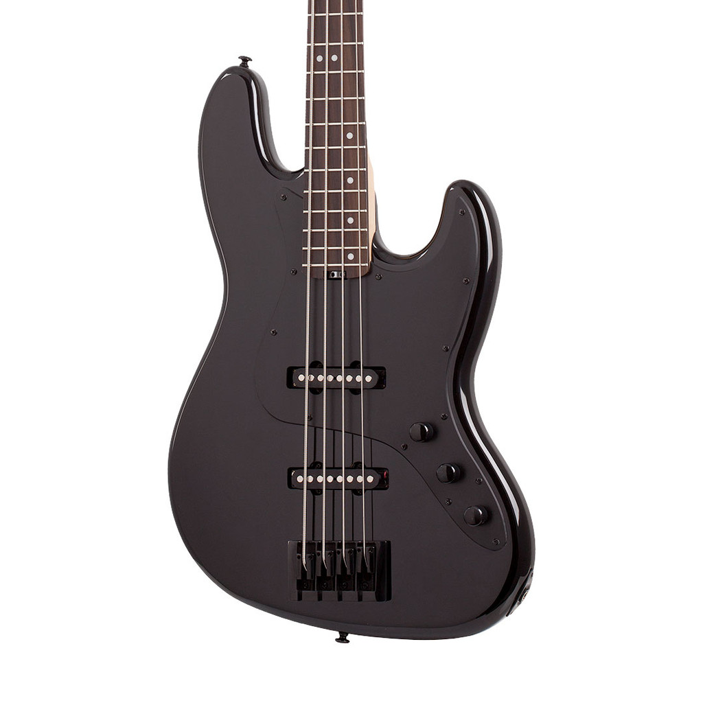 Schecter J-4 Electric Bass Guitar - Gloss Black