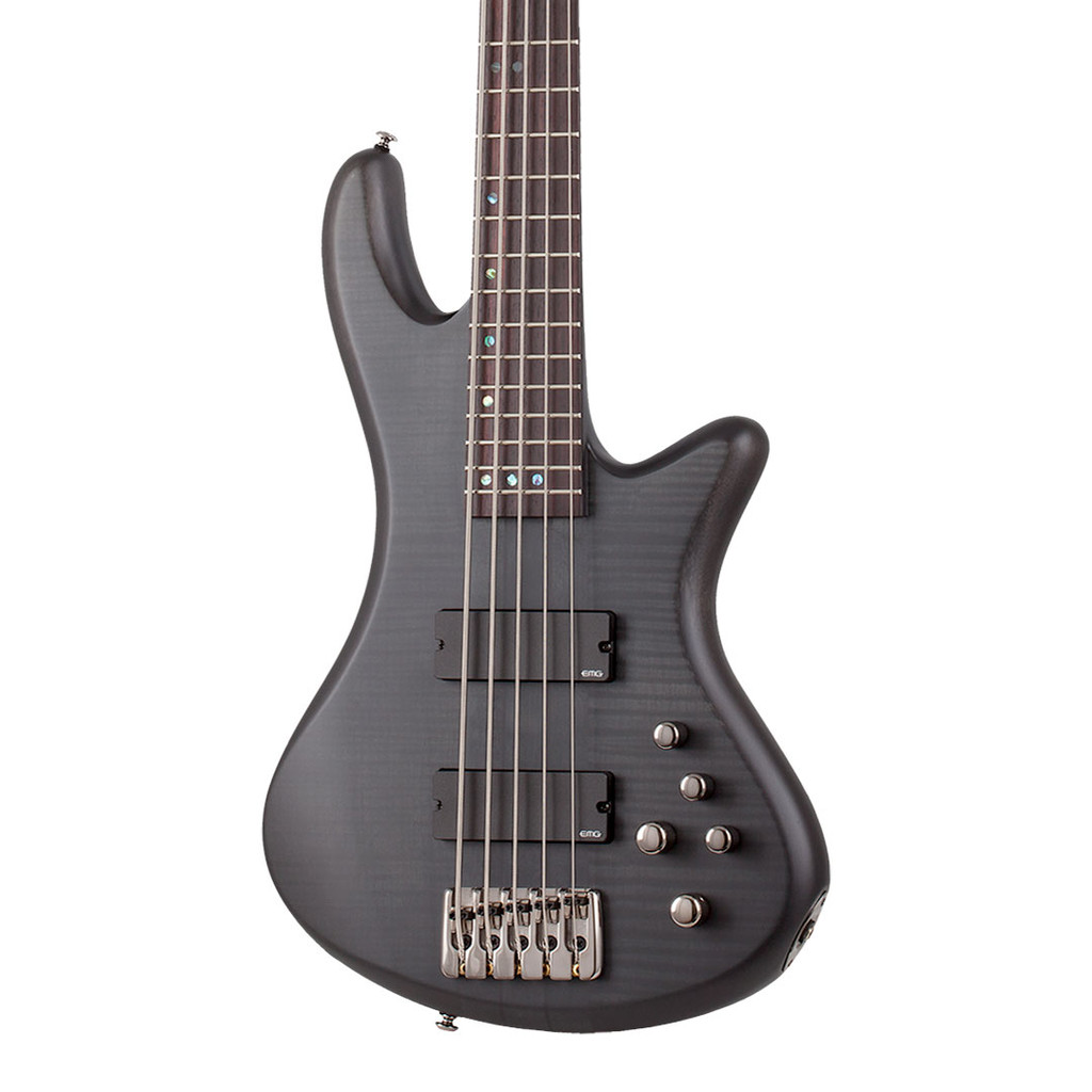 Schecter Stiletto Studio 5 Electric Bass - See-Thru Black Satin