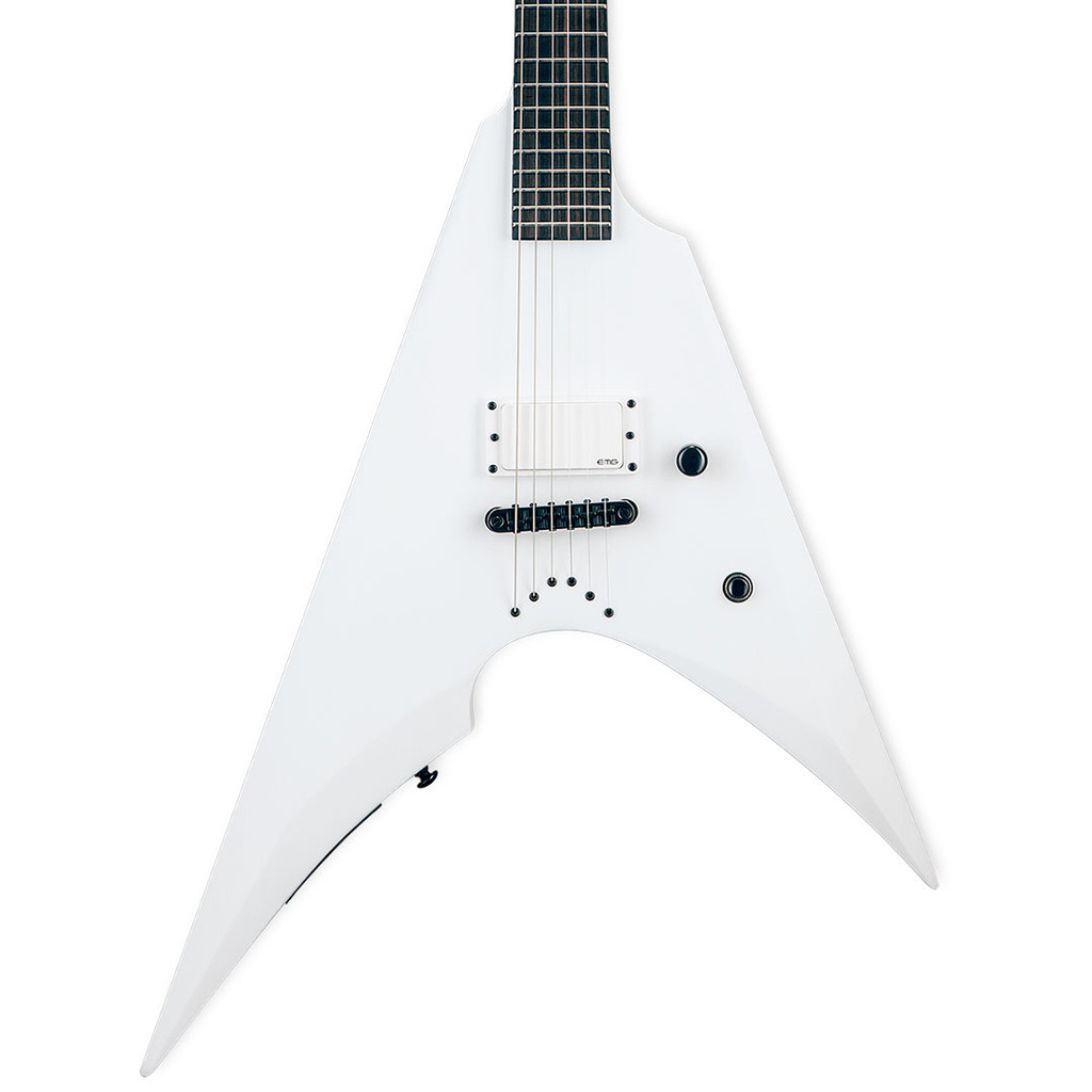 LTD Arrow-NT Arctic Metal Electric Guitar - Snow White Satin