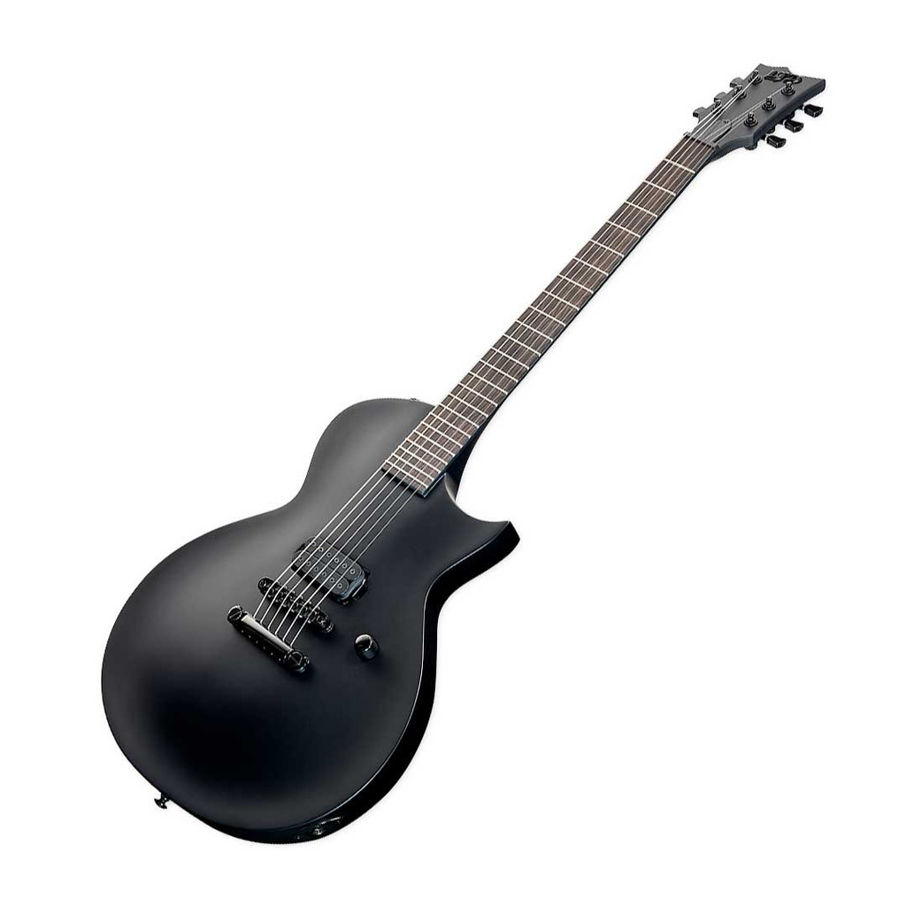 LTD EC Black Metal Eclipse Electric Guitar - Satin Black