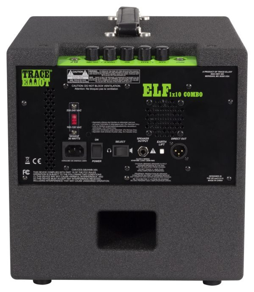 Trace Elliot ELF 1x10 Combo Bass Amplifier