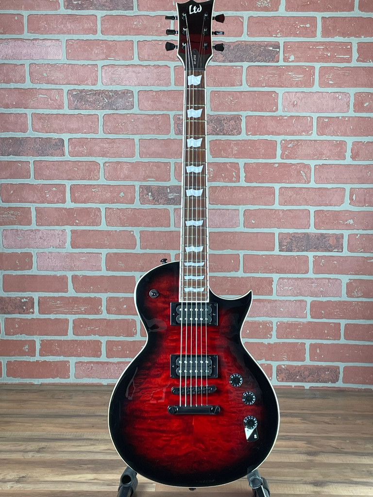 ESP LTD Eclipse EC-256QM Electric Guitar - See Thru Black Cherry Sunburst