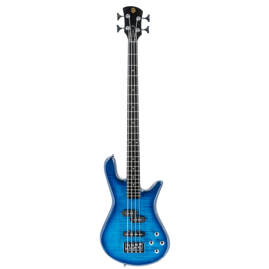 ベース Spector Legend4 Standard Blue StainGloss Spector LG4STBKS Legend Standard 4 String Bass Guitar - Black