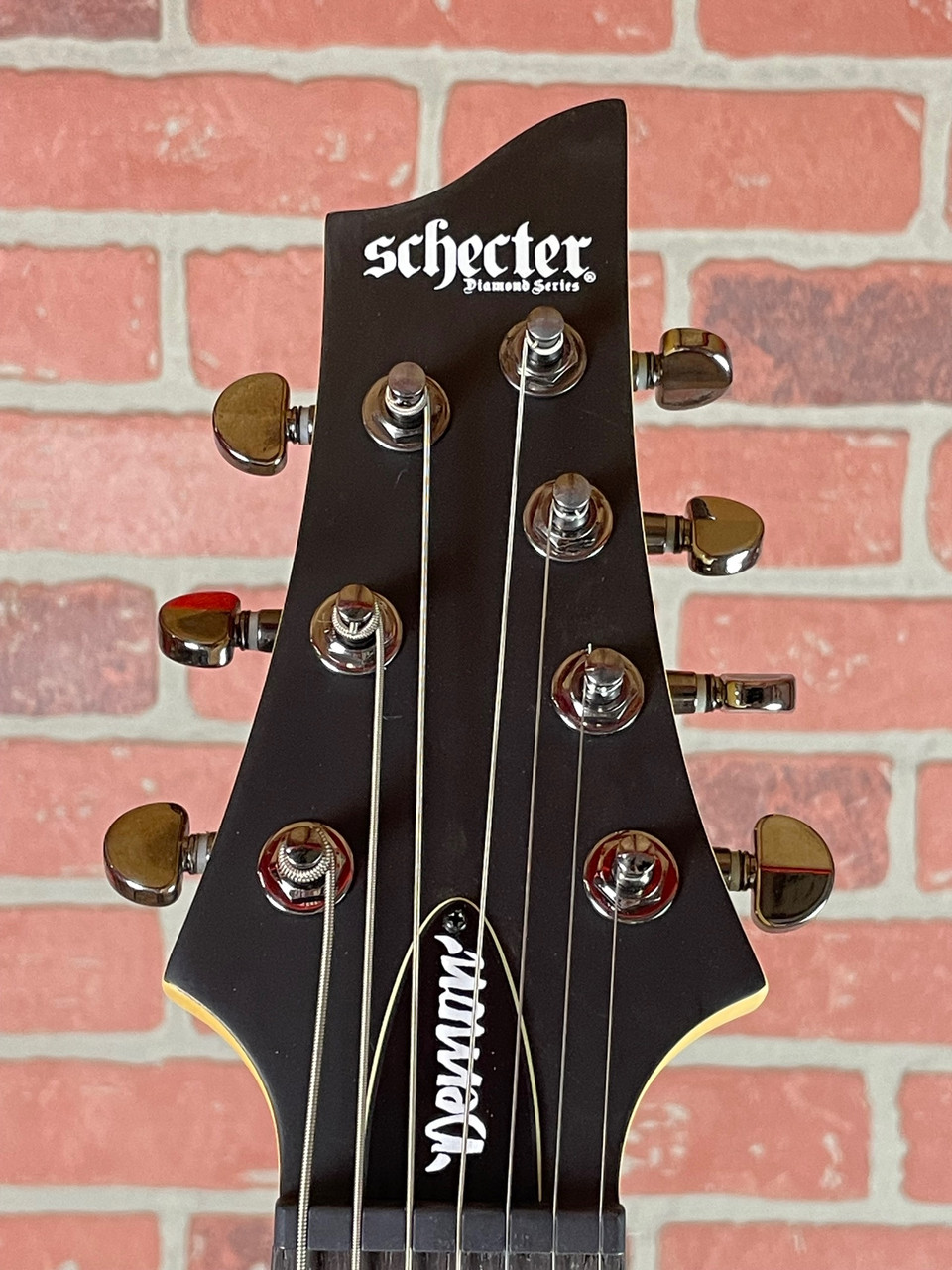 Shop Schecter Demon-7 Guitar - Active Pickups Black Satin | No