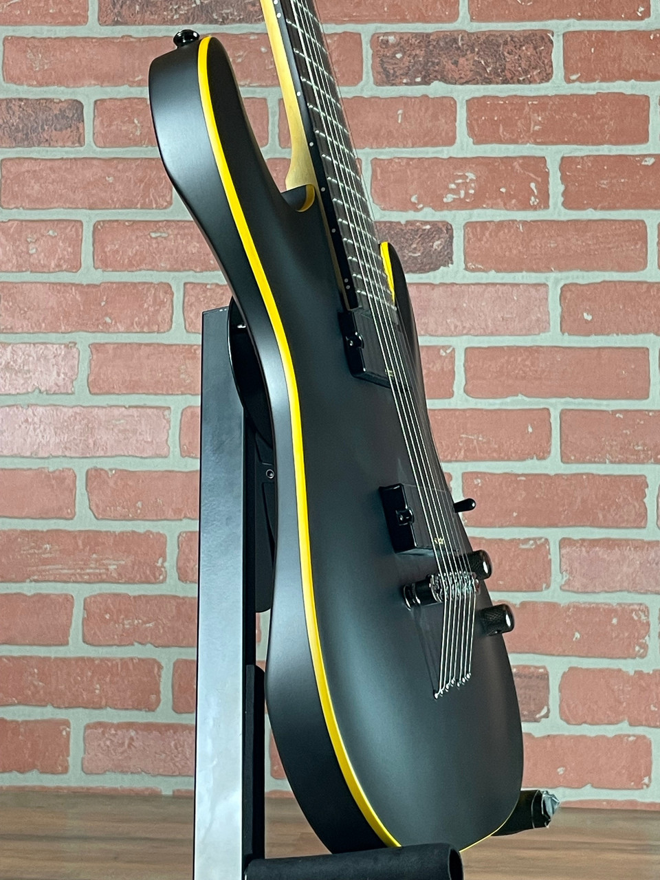 Shop Schecter Demon-7 Guitar - Active Pickups Black Satin | No