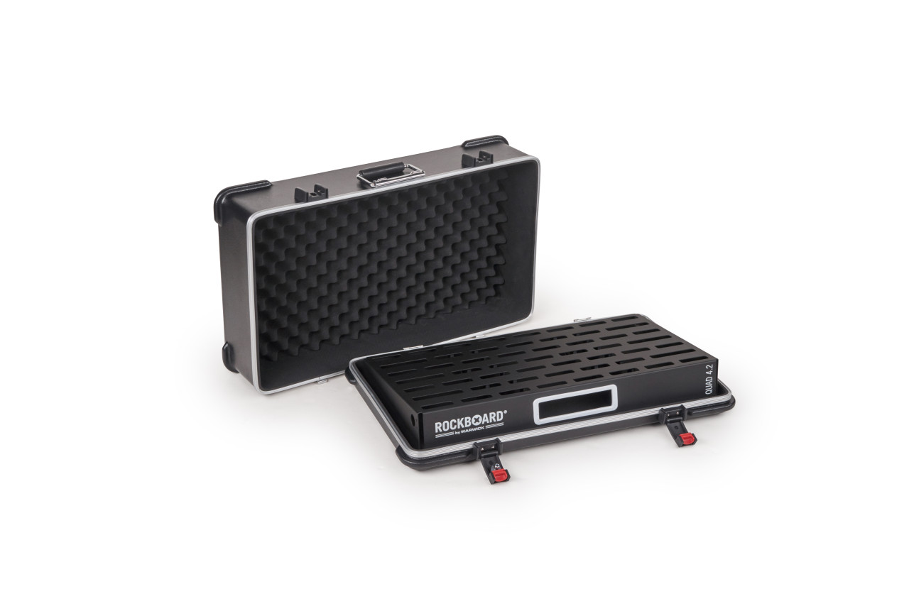 Rockboard Quad 4.2 Pedalboard w/ ABS Case at No Limit Guitar Co