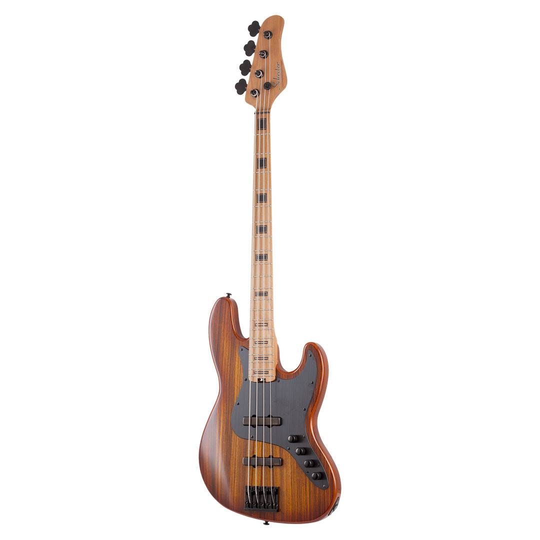 Schecter J-4 Exotic Faded Vintage Sunburst Electric Bass Guitar at