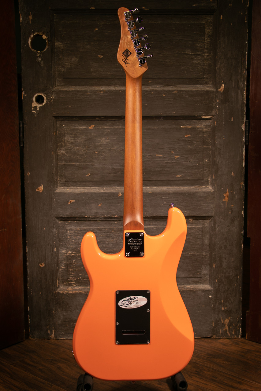 Schecter エレキギター オレンジ Schecter エレキギター オレンジ
