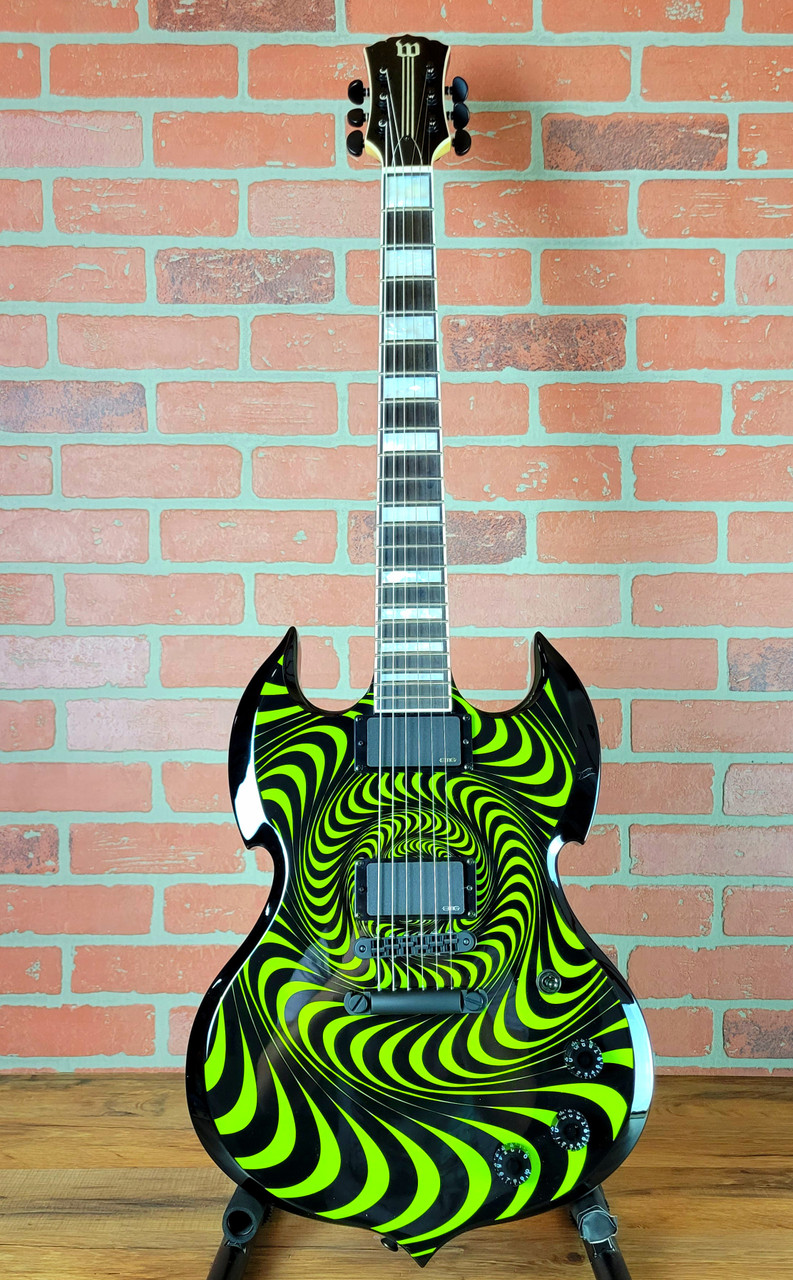 Wylde Audio Barbarian Green Psychic Bullseye Electric Guitar