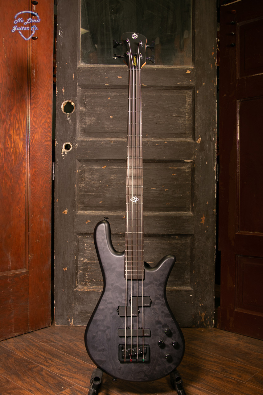 Spector NS Pulse II 4-String Bass Guitar - Black Stain Matte at No