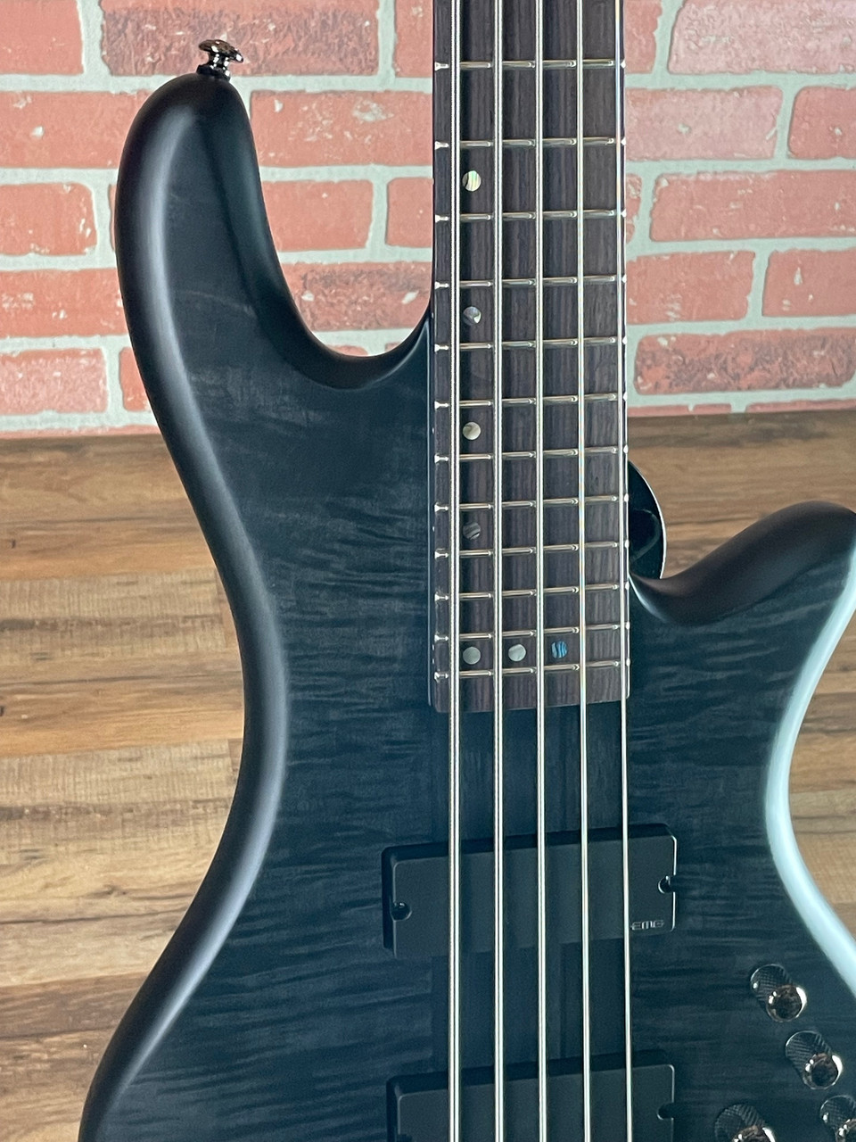Shop Schecter Stiletto Studio-5 Bass Guitar - See-Thru Black | No