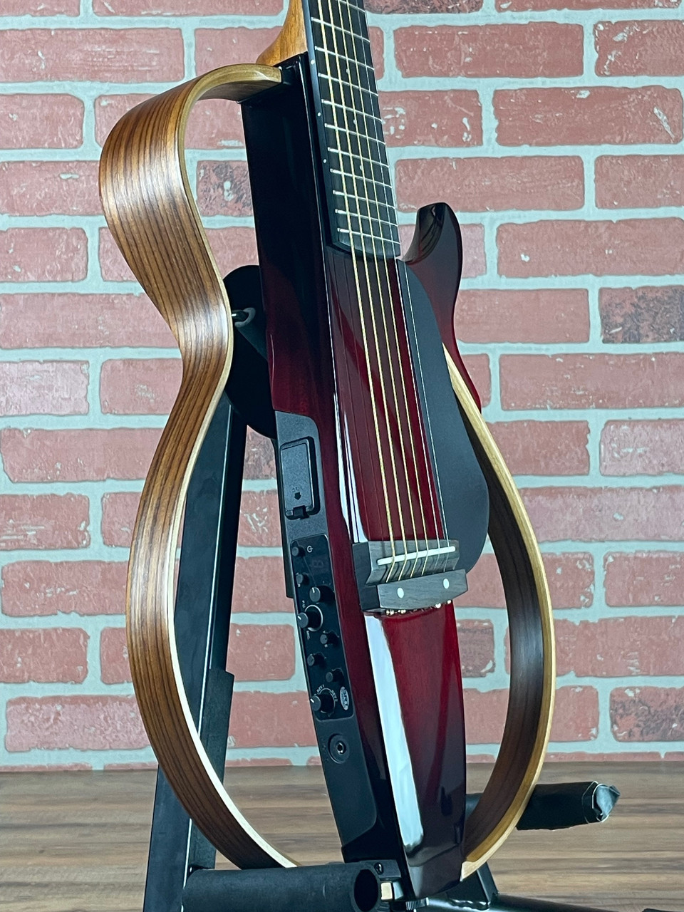 Yamaha SLG200S Silent Guitar - Crimson Red Burst at No Limit