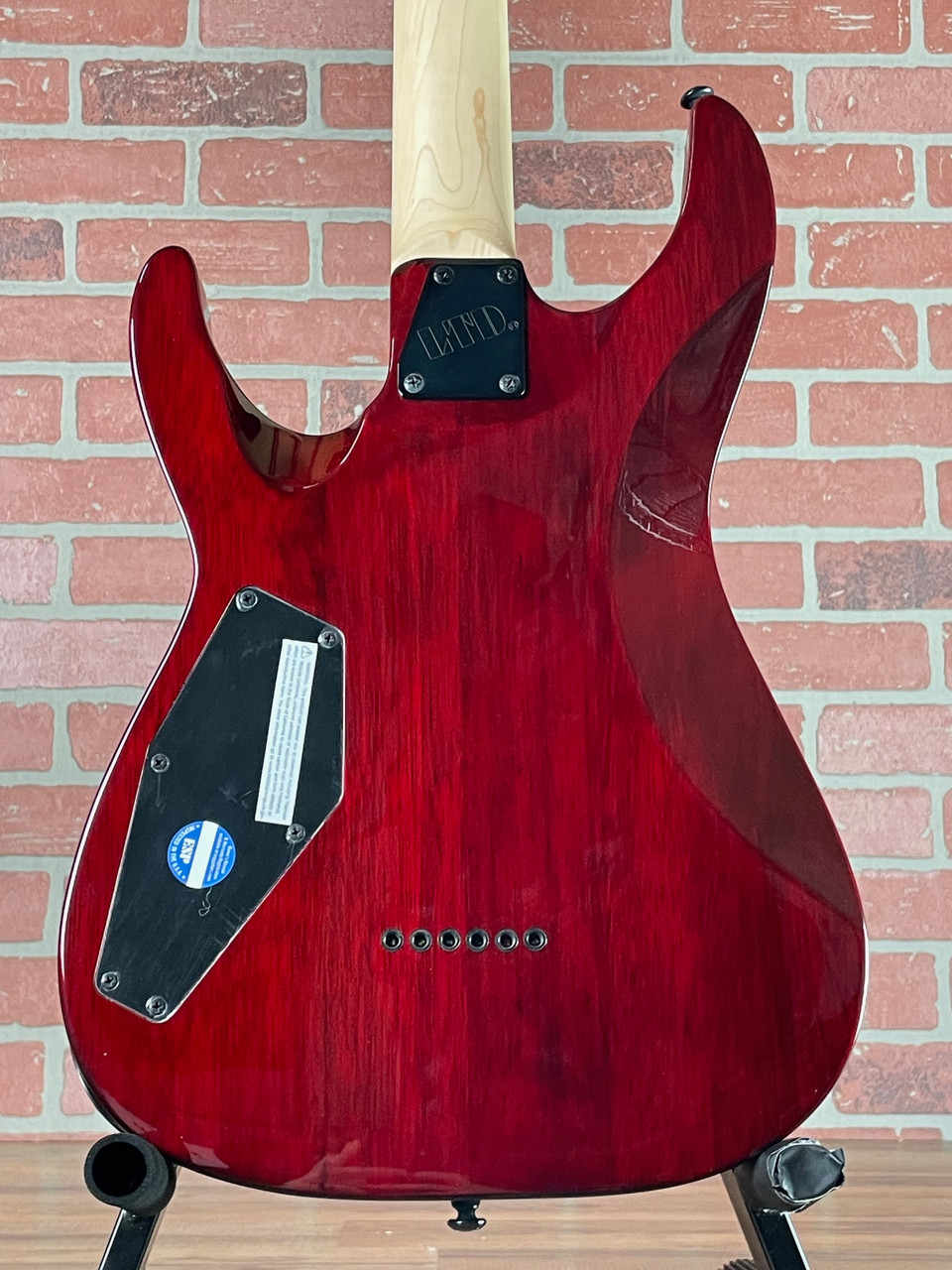 ESP LTD MH-200QM NT Electric Guitar - See Thru Black Cherry at No
