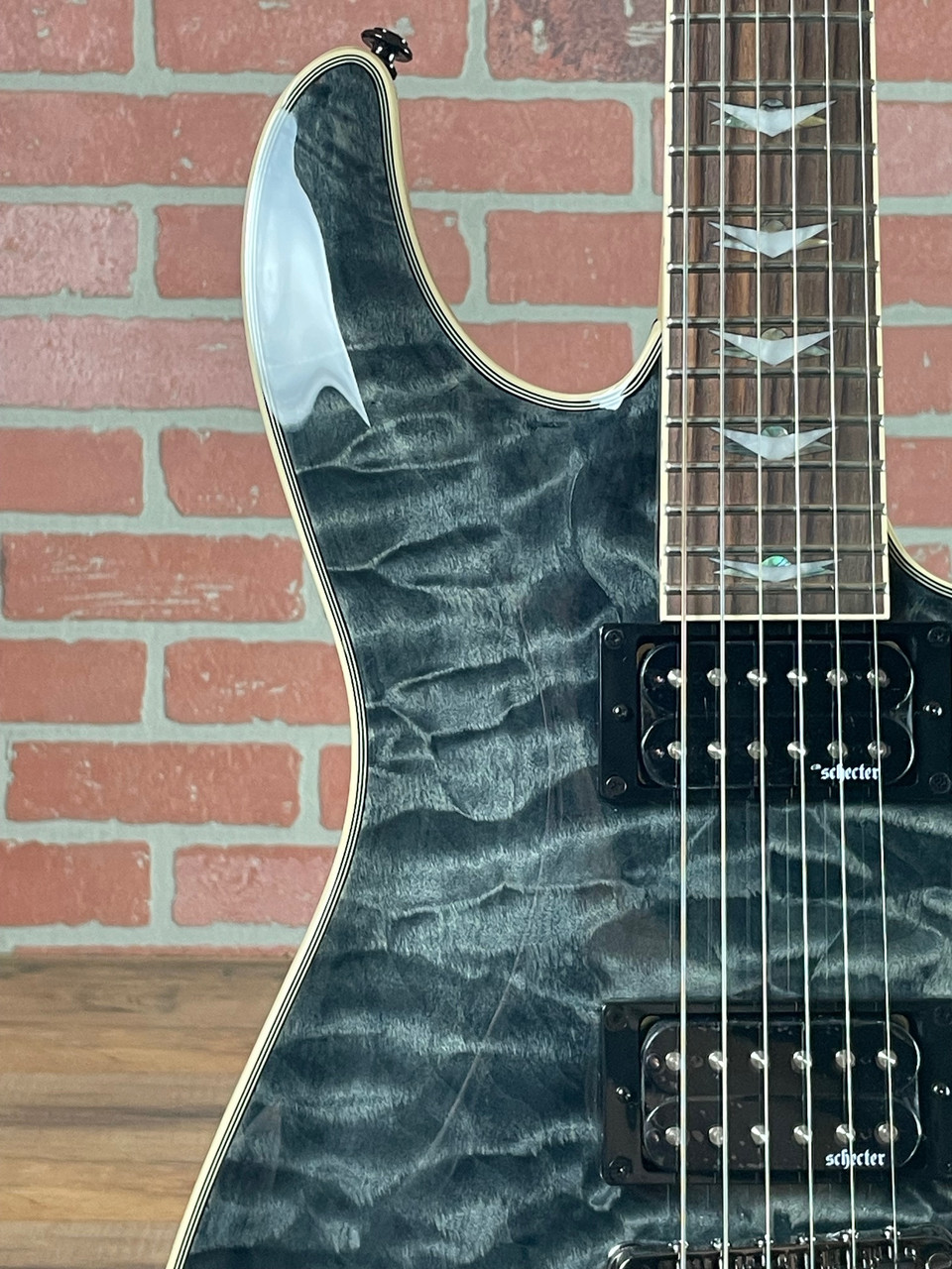 Schecter Omen Extreme-6 Electric Guitar - See-thru Black at No