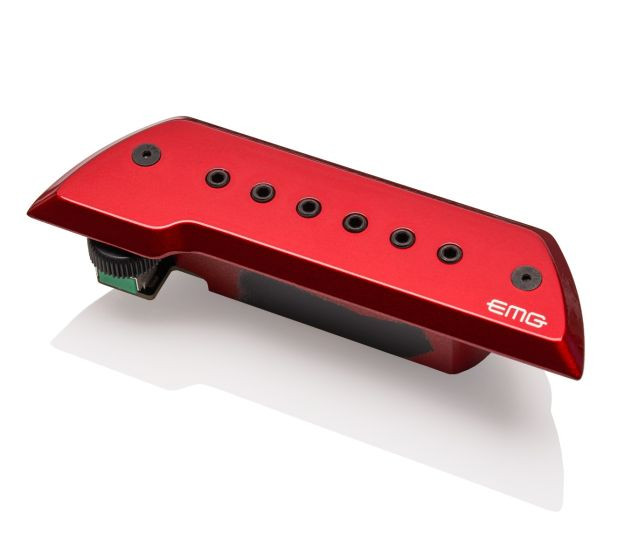Shop EMG Bajo ACS Acoustic Pickup - Rojo Cromo Sound Hole Preamp