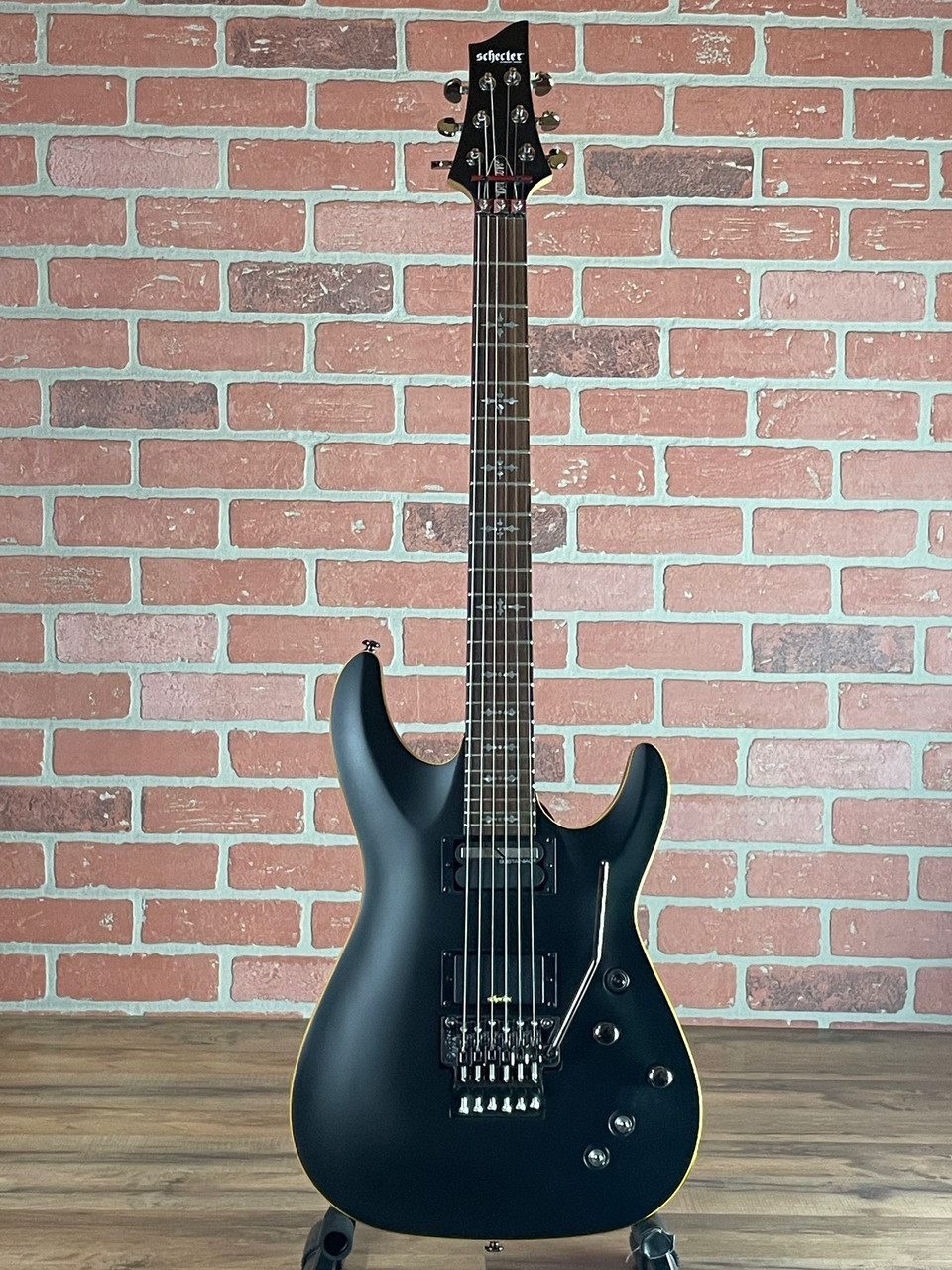 Shop Schecter Demon-6 FR-S Electric Guitar - Satin Black | No
