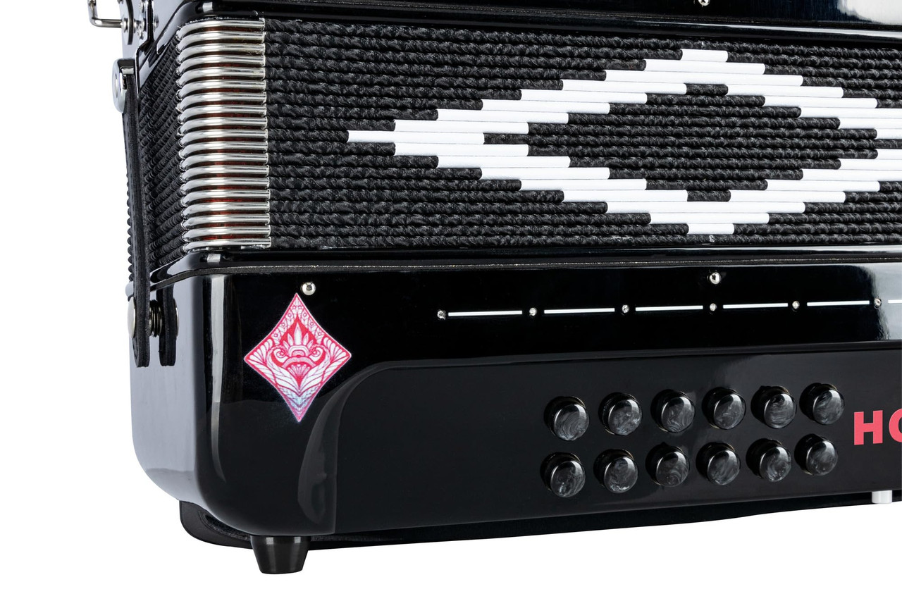 Shop Hohner Hohnica Aces II GCF Accordion - 3 Register Black