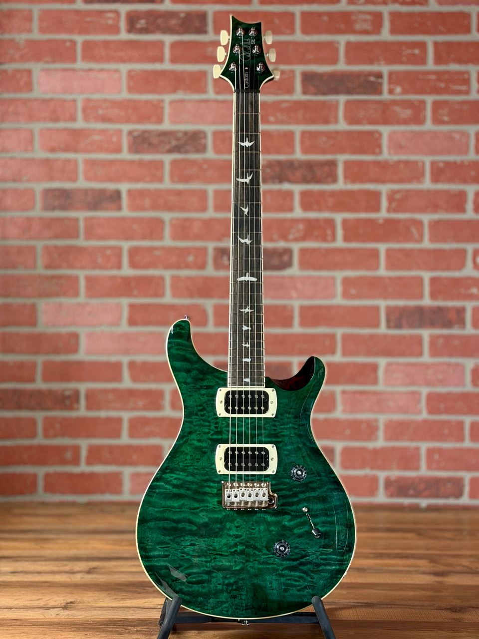 Shop PRS SE Custom 24 Quilt Electric Guitar - Teal Black | No