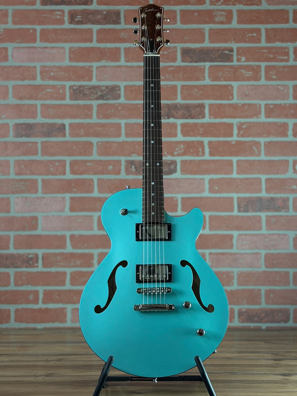 Shop Godin Montreal Premiere HT Semi-Hollow - Laguna Blue | No