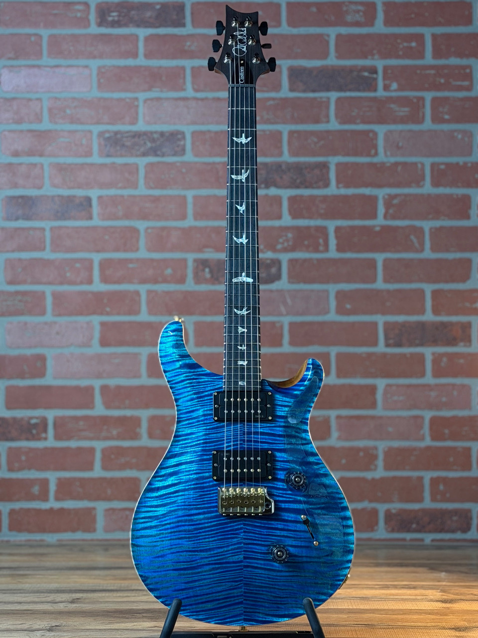Shop PRS Custom 24 10-Top Limited Edition Guitar - Arctic Blue