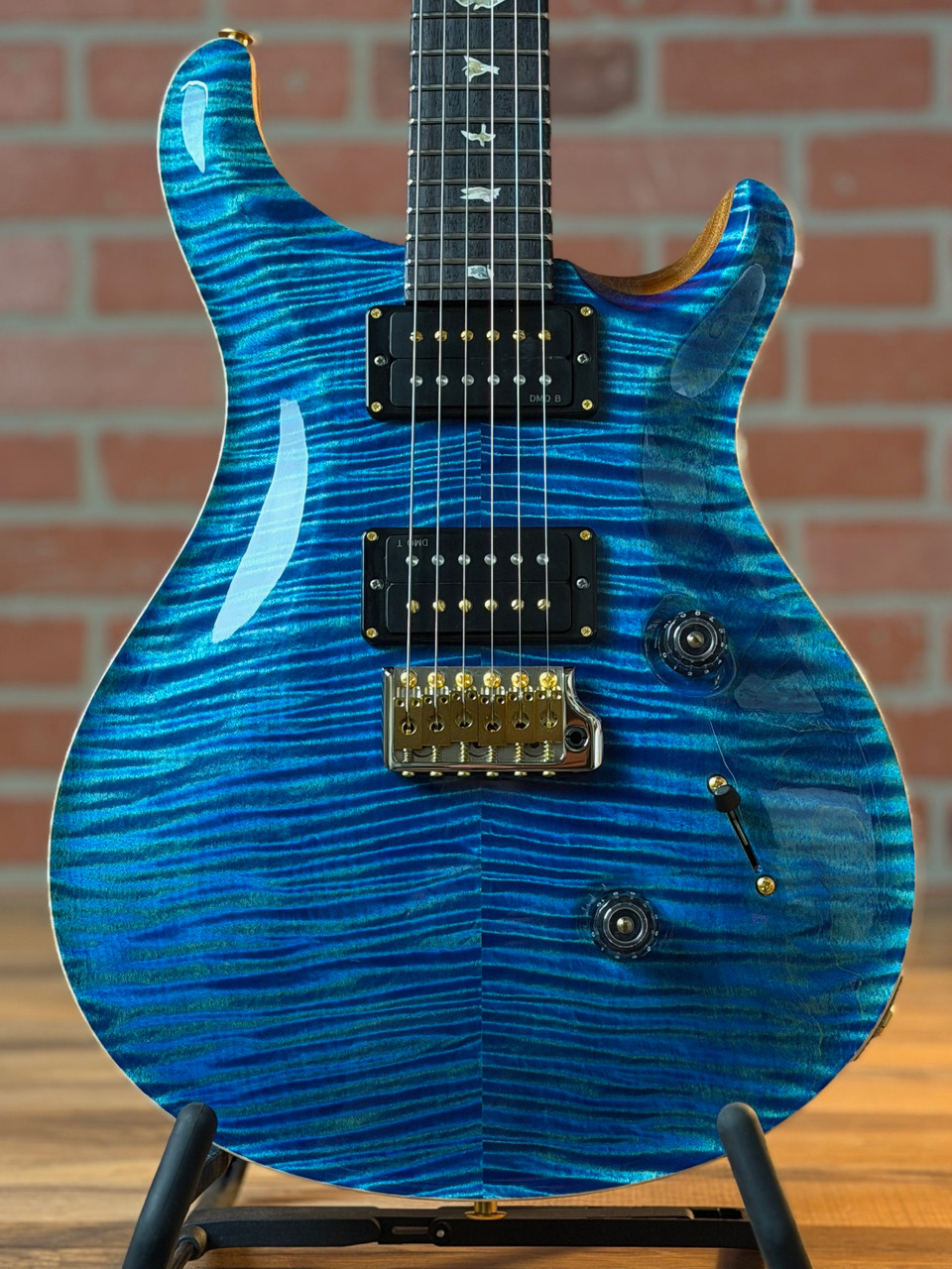ギター PRS Custom 24 10 Top Blue Matteo 2007 Shop PRS Custom 24 10-Top Limited Edition Guitar - Arctic Blue