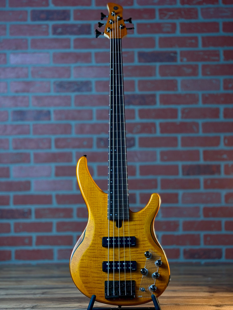 Shop Yamaha TRBX605FM 5-String Electric Bass - Matte Amber | No