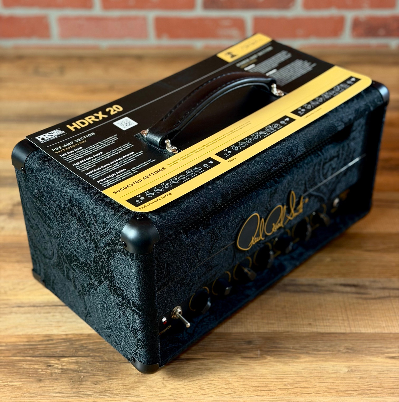 PRS HDRX 20W Tube Guitar Amp Head - Black Paisley | No Limit