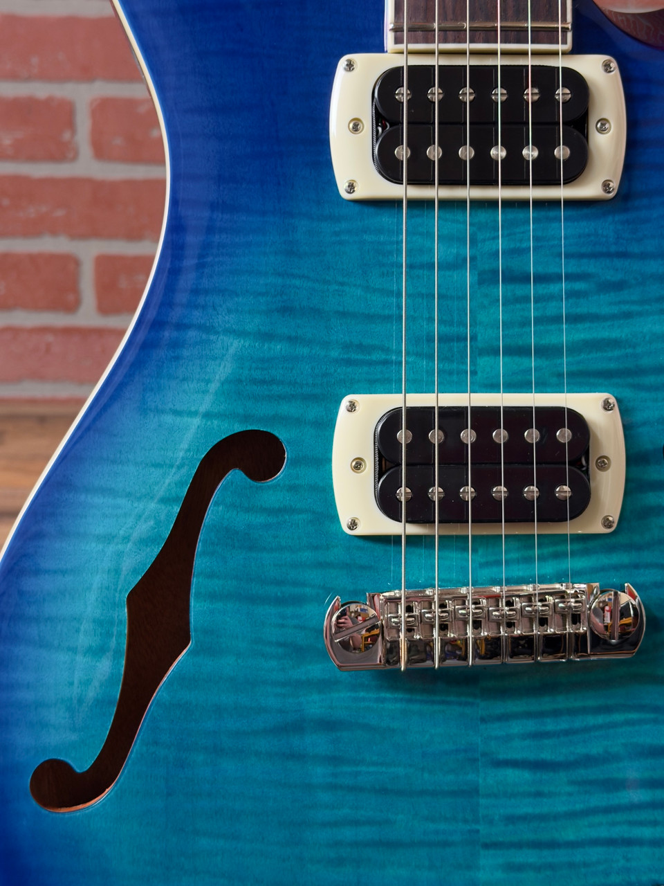 Shop PRS SE Flat Back Hollowbody I Piezo – Lake Blue | No Limit