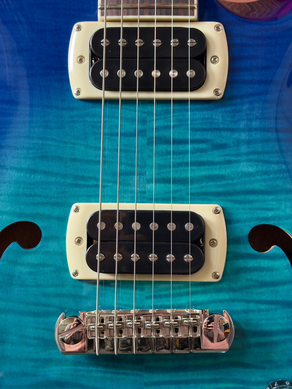 Shop PRS SE Flat Back Hollowbody I Piezo – Lake Blue | No Limit