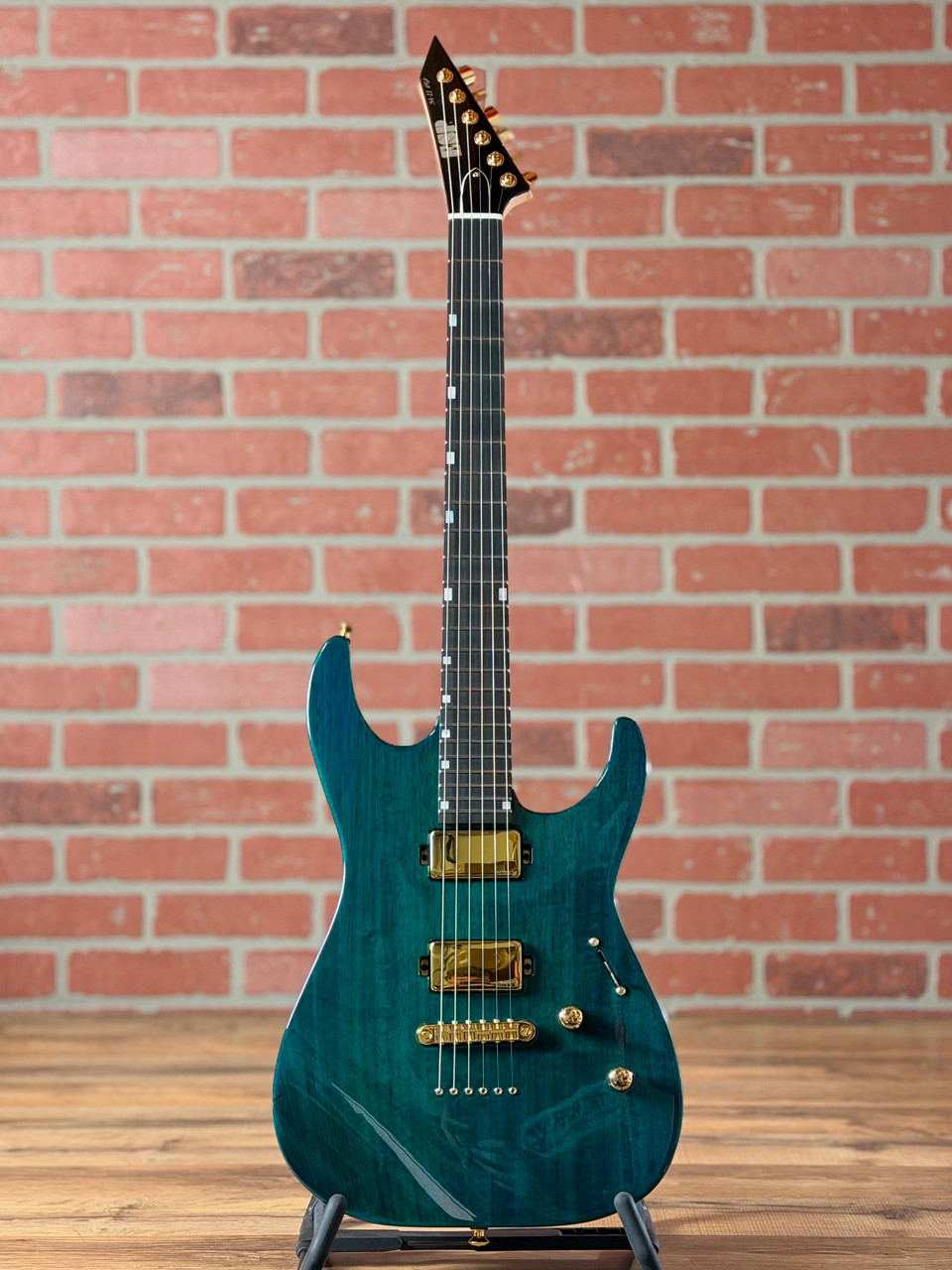 ESP USA M-II DX NT Electric Guitar – See Thru Aqua | No Limit