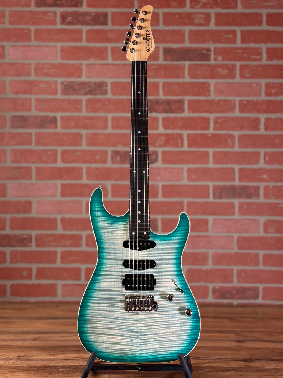 Schecter USA Custom Shop Sunset Custom II 24 – Aruba Teal | No