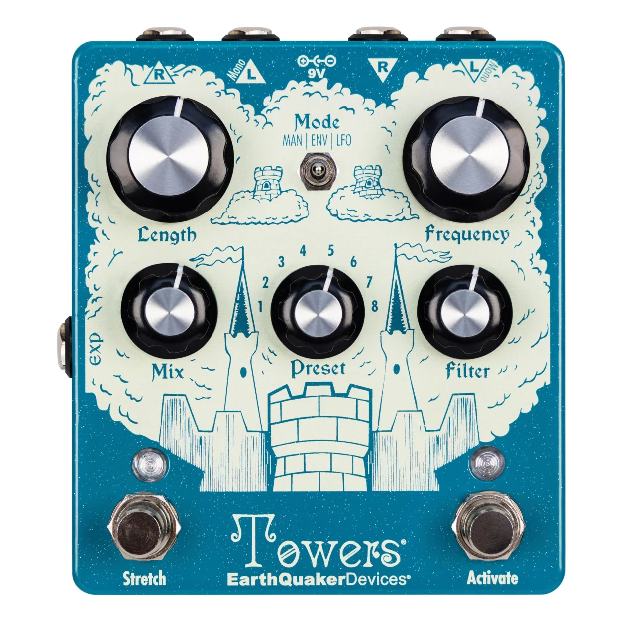 EarthQuaker Devices Towers Stereo Filter Reverb Pedal | No Limit