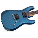 Schecter C-6 Deluxe Electric Guitar - Satin Metallic Light Blue