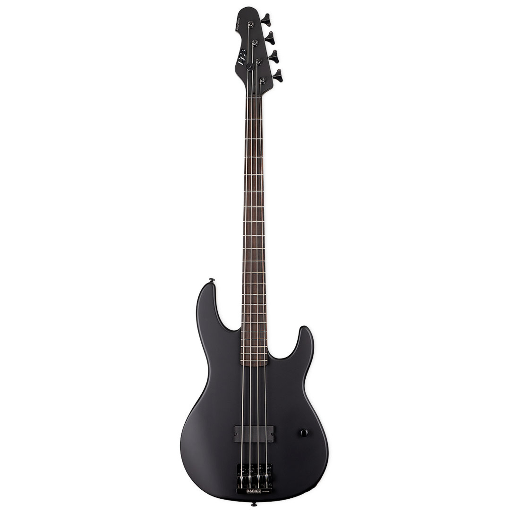 ESP LTD AP-4 Black Metal Electric Bass Guitar - Black Satin at No 