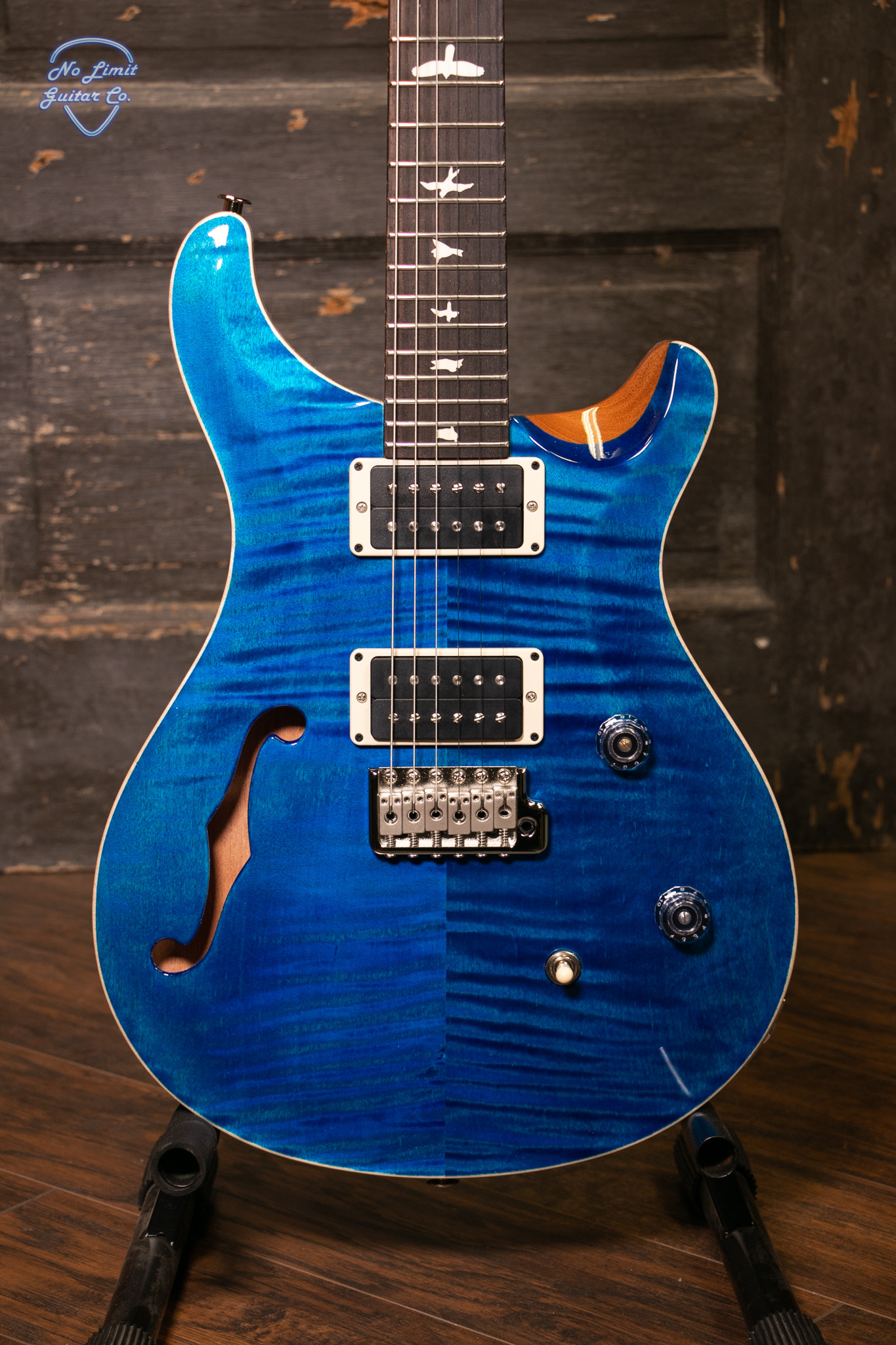 PRS Bolt-On CE24 Semi-Hollow Electric Guitar - Blue Matteo at No